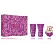 Versace Pour Femme Dylan Purple komplekt naistele (50 ml EDP + 50 ml kehakreem + 50 ml dušigeel)