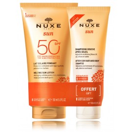 Nuxe Sun komplekt (päikesevesi 150 ml + juukse- ja kehašampoon 100 ml)