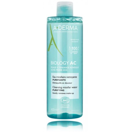 A-Derma Biology AC Purifying Cleansing Micellar Water sügavpuhastav mitsellaarvesi näole