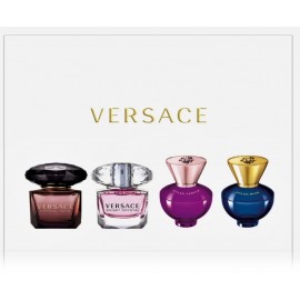 Versace Miniatures miniatiūrų rinkinys moterims (2 vnt. EDT x 5 ml. + 2 vnt. x 5 ml. EDP)