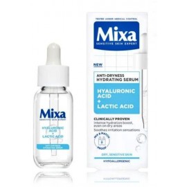 Mixa Hyaluronic Acid + Lactic Acid Anti-Dryness Hydrating Serum увлажняющая сыворотка для лица