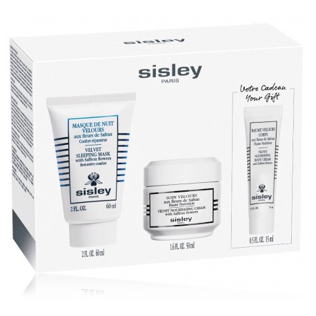 Sisley Velvet Nourishing набор по уходу за кожей (60 мл маска для лица + 50 мл крем для лица + 15 мл крем для тела)