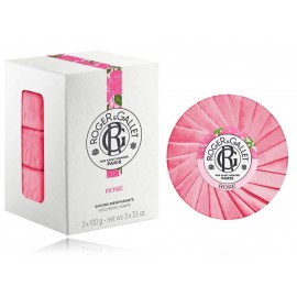 Roger & Gallet Rose lõhnastatud seebikomplekt kätele ja kehale (3 tk x 100 g)