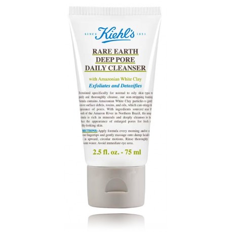 Kiehl's Rare Earth Deep Pore Daily Cleanser ежедневное средство для лица для очищения пор