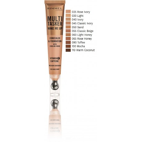 Rimmel Multi Tasker Wake Me Up Concealer & Foundation консилер и основа для макияжа в одном