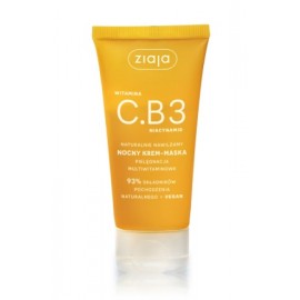 Ziaja Vitamin C.B3 Niacinamide Night Cream-Mask öökreem - mask