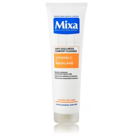 Mixa Anti-Dullness Comfort Cleanser puhastav näogeel tuhmile nahale