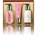 Molton Brown Delicious Rhubarb & Rose kätehoolduskomplekt (losjoon 100 ml + seep 100 ml + kreem 40 ml)