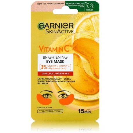 Garnier Skin Naturals Vitamin C Brightening Eye Mask helendav lehtsilmamask