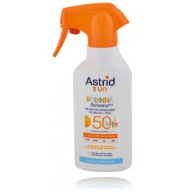 Astrid Sun Family Trigger Milk Spray SPF50 солнцезащитный спрей для всей семьи