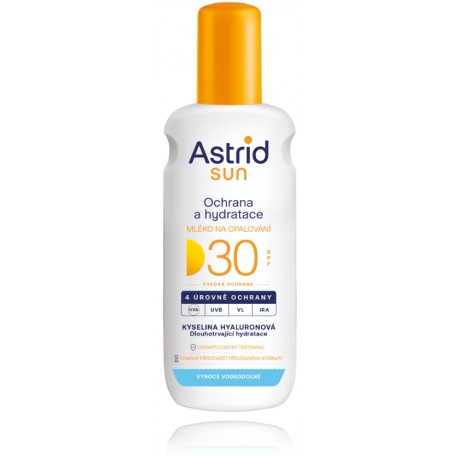 Astrid Sun Protect & Hydrate Milk Sprays SPF30 päikesekaitsepiim