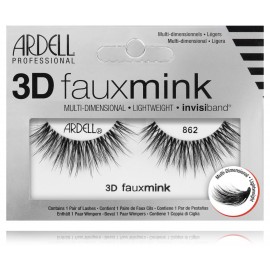 Ardell 3D Faux Mink 854 False Lash Black dirbtinės priklijuojamos blakstienos