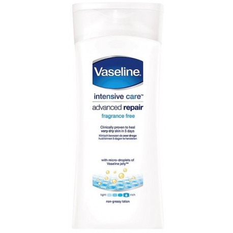 Vaseline Intensive Care Advanced Repair ihupiim vaseliiniga väga kuivale nahale 200 ml