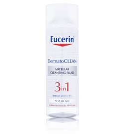 Eucerin Dermatoclean Cleaning micellar water 3 in 1 мицеллярная вода для кожи всех типов 200 мл.