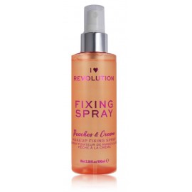 Makeup Revolution I Heart Revolution Fixing Spray Peaches & Cream meigifiksaator 100 ml